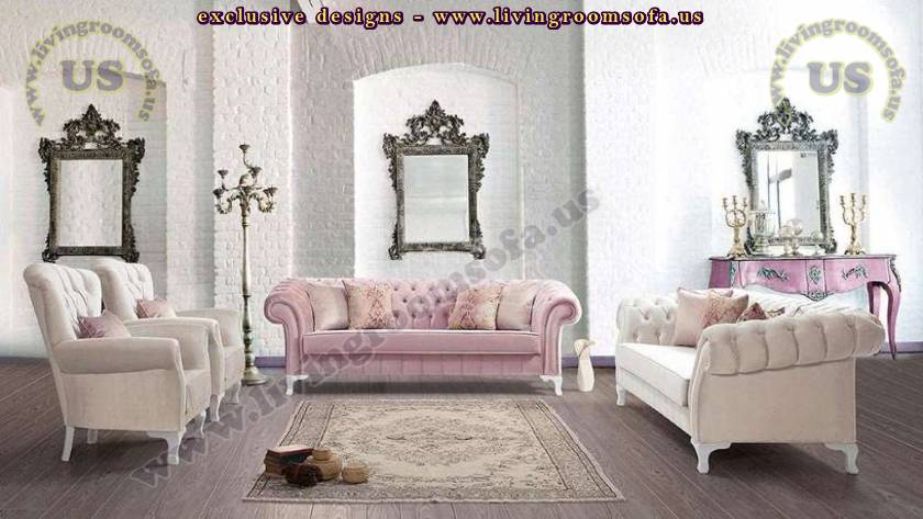 Manchester Chesterfield Sofa Set Exclusive Living Room Design