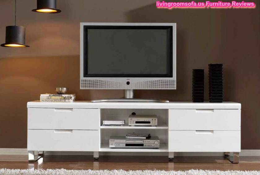 Amazing White Matt Tv Stand