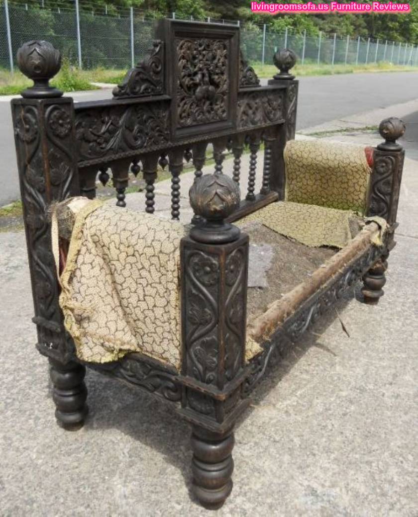 Ancient Wonderful Carved Antique Bench