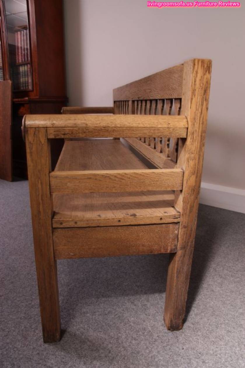  Antique Oak Settee Bench Design