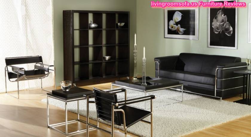 Black Chairs Sofas Table For Living Room Furniture
