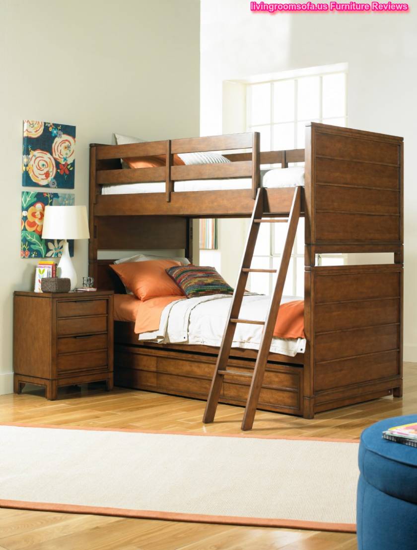 Brown And Double-decker Children Furniture Designs