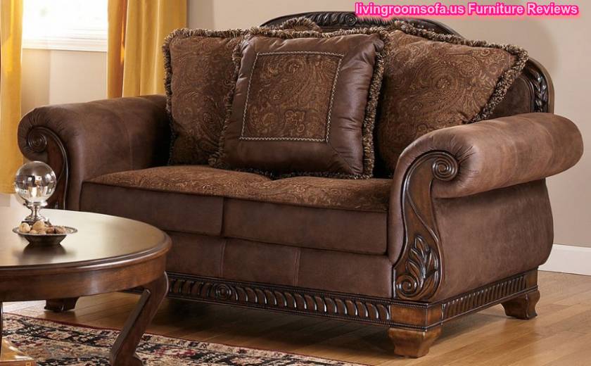  Carved Wood Classic Sofa Ashley Furniture