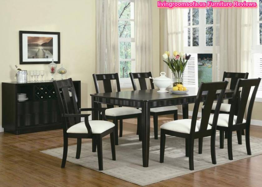Casual Dining Room Furniture Set Black