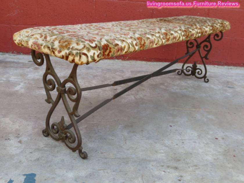 Classic Antique Settee Bench Metal