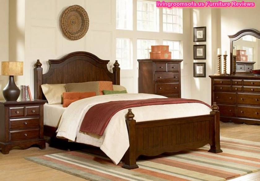  Classic Brown Bedroom Bed Set Queen