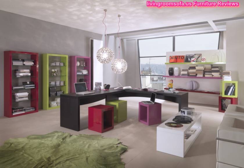 Colored Business Office Furniture Decorating