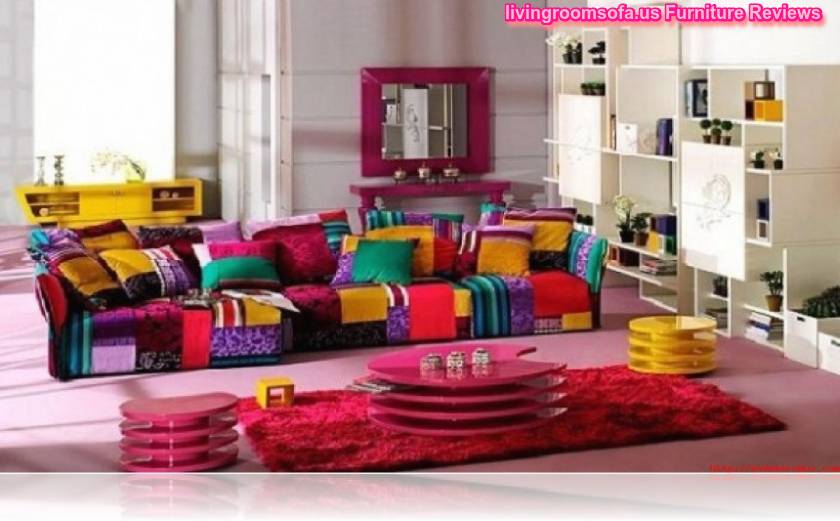 Colorful Contemporary Fabric Sofas For Livingroom