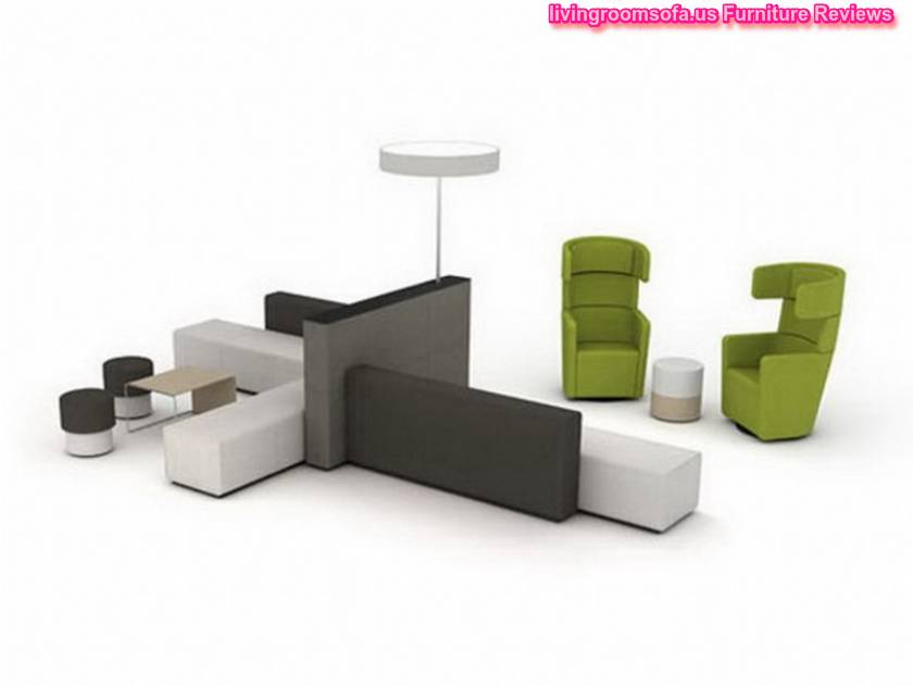 Contemporary Office Furniture And Black,white And Green Office Style