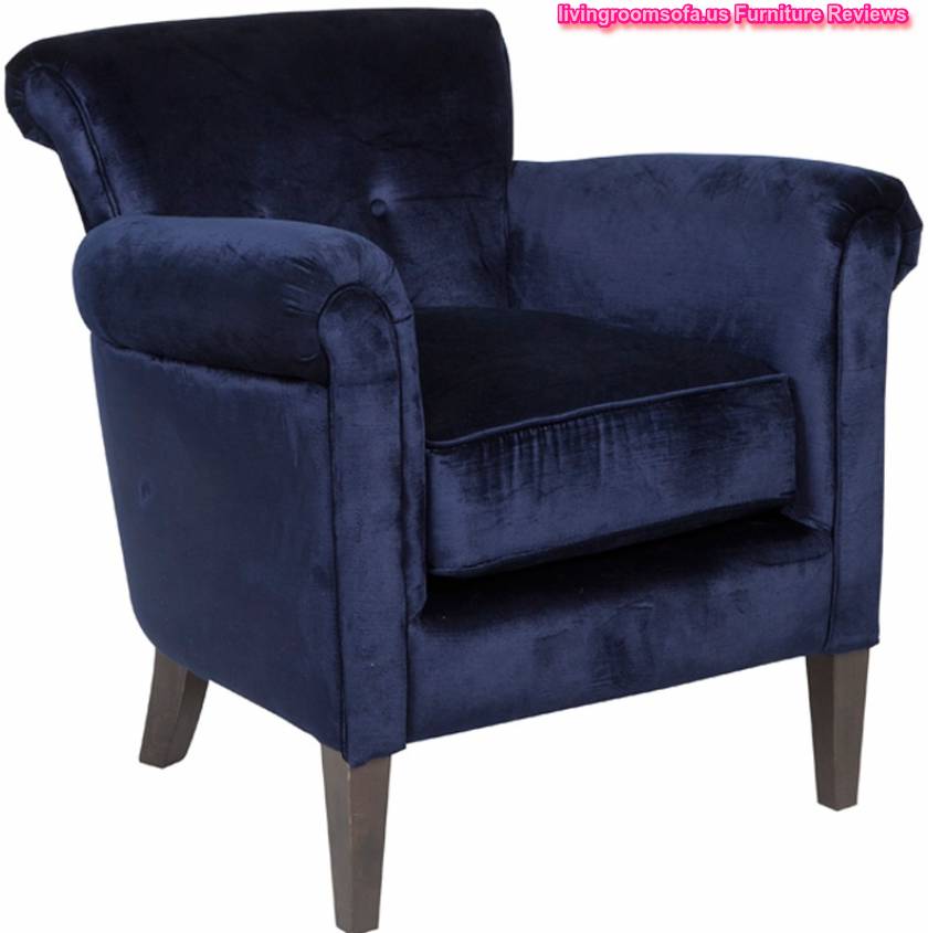 Dark Blue Modern Chairs For Living Room