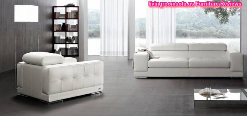 Excellent White Modern Contemporary Leather Sofas Italian