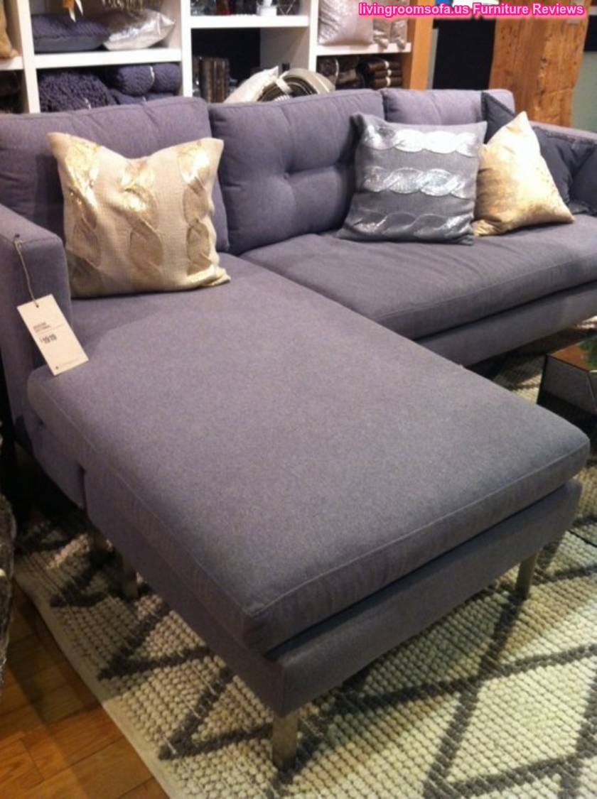  Gray Apartment Size Sectional Sofa