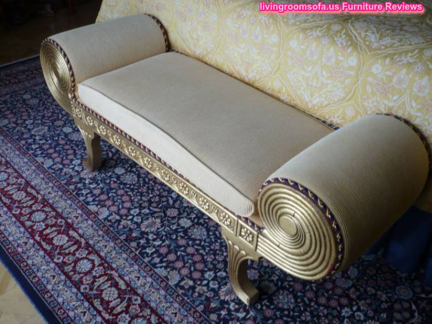Gray Fabric Bedroom Settee Bench Design