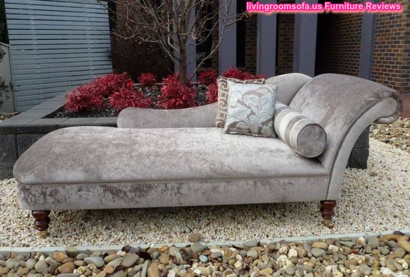 Gray Velvet Bedroom Chaise Lounge Design