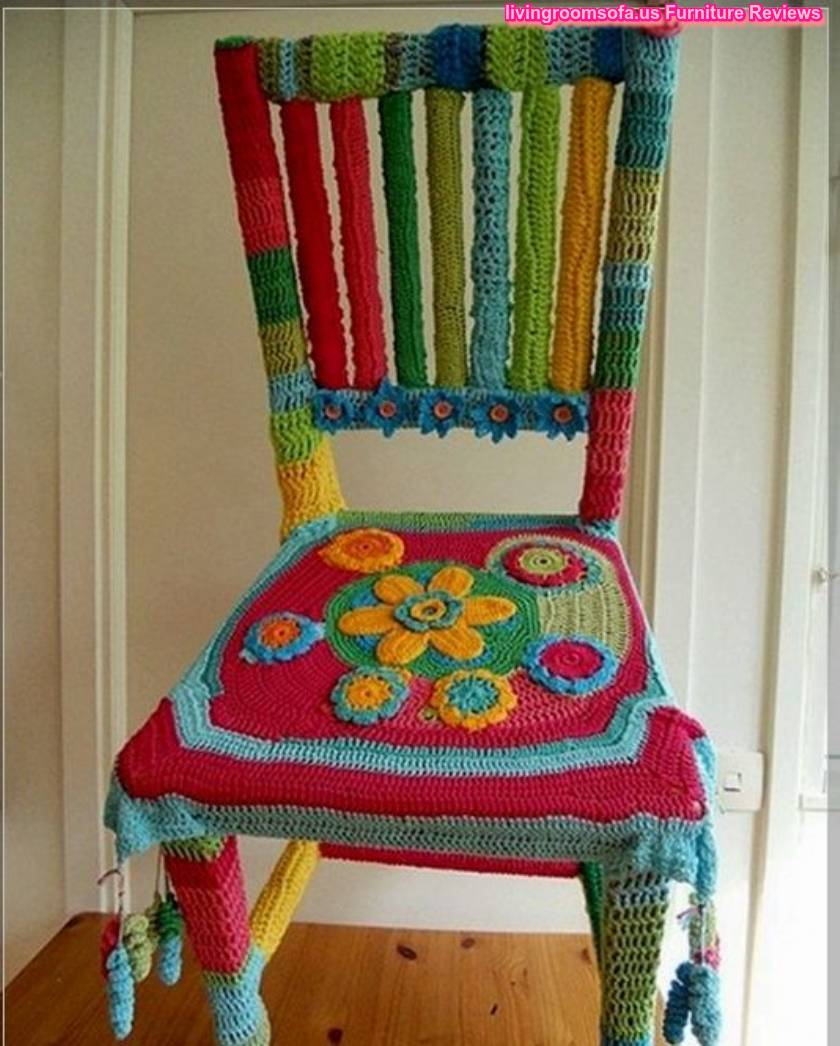 Knitted Colourful Chaises Design Ideas