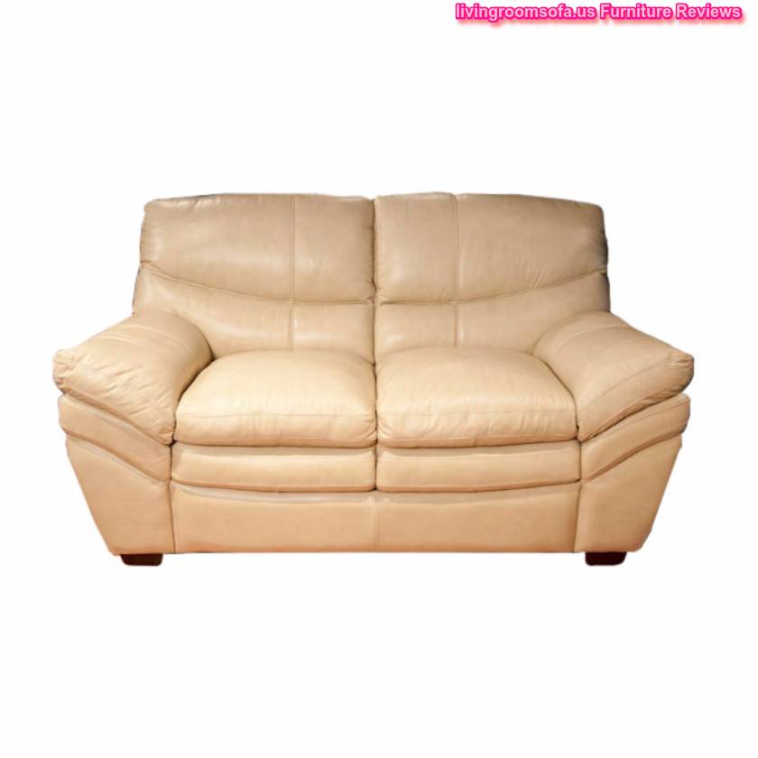  Leather Beige Affordable Loveseats