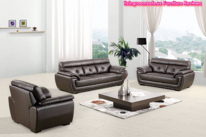  Leather Brown Affordable Contemporary Sofas