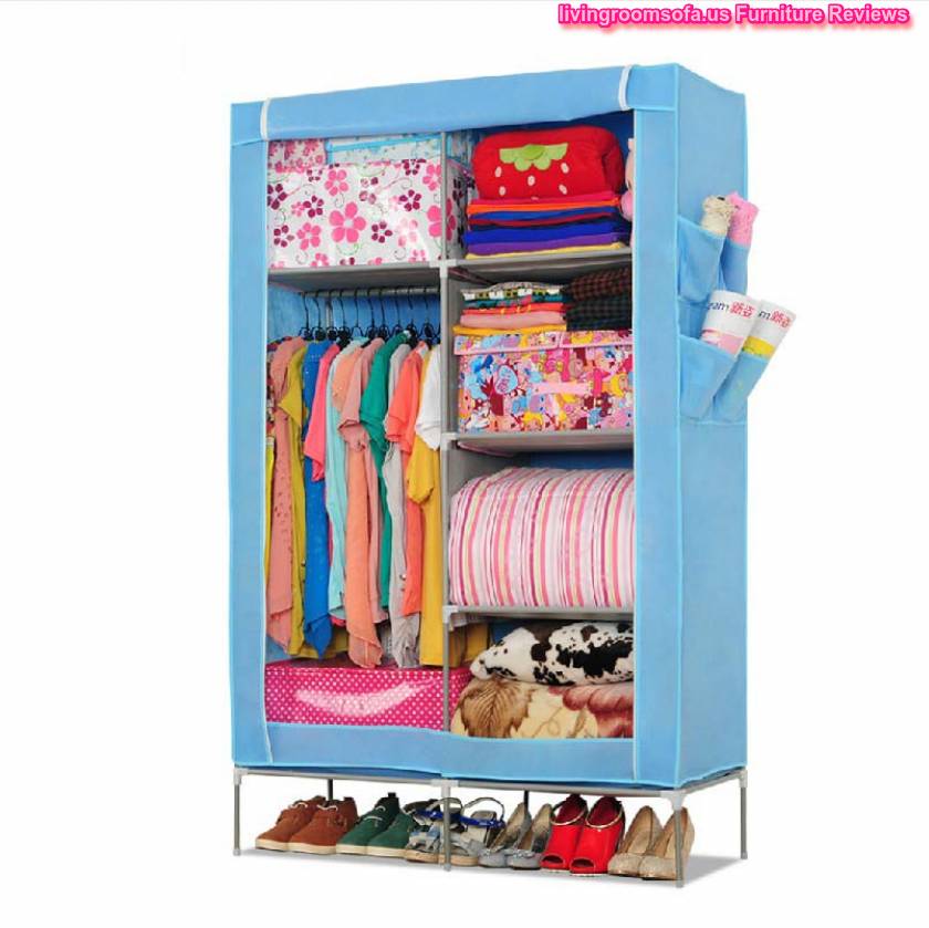 Light Blue Cheap Style Wardrobe Armoires Designs