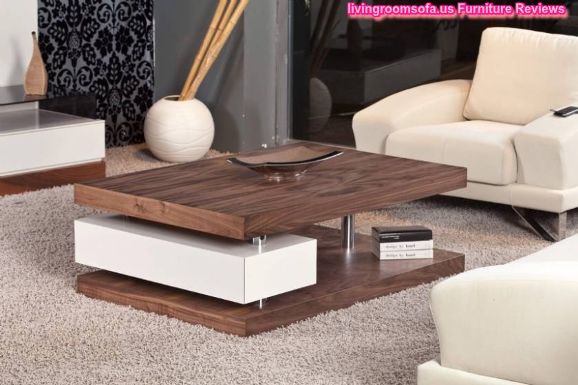 Modern And White,brown Contemporary Coffee Tables