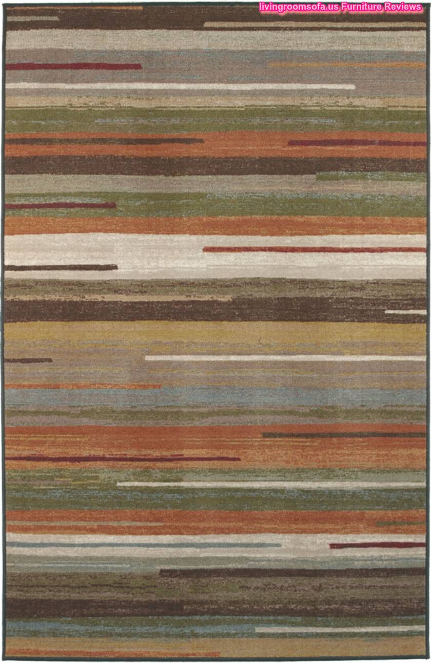  Modern Colorful Stripes Area Rugs