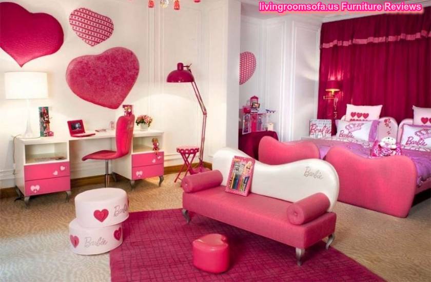 Pink Barbie Bedroom Decoration Ideas For Twin Girls