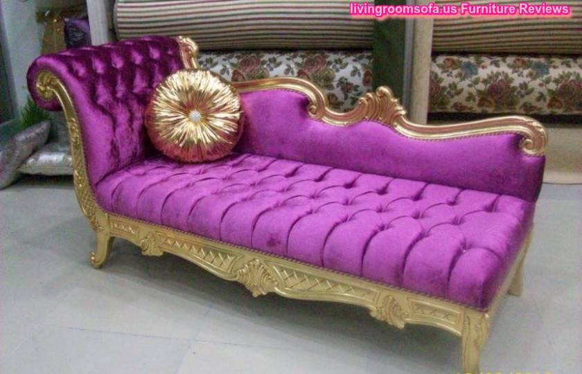  Purple Josephine Bedroom Chaise Lounge