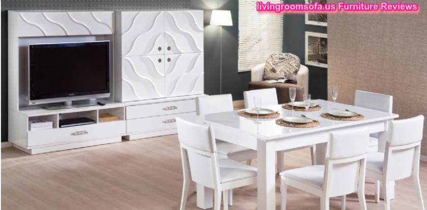  White Casual Dining Room Furniture Design