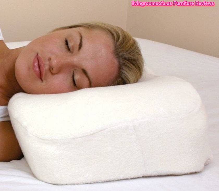 White Contour Side Neck Pillow