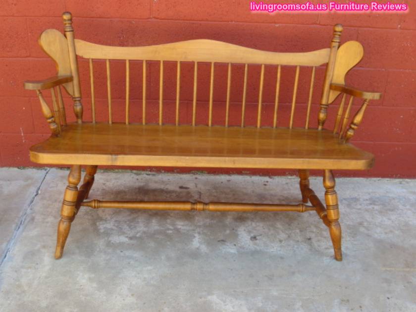 Wonderful Oak Antique Settee Bench