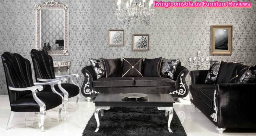 Amazing Black Sofa Sets For Luxury Living Room Design