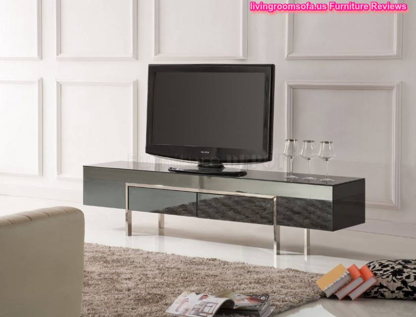 Appealing Contemporary Modern Tv Stands Dark Color Design Ideas