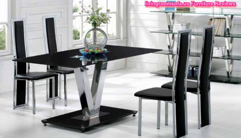 Black And Modern Contemporary Dining Room Tables For Livingroom