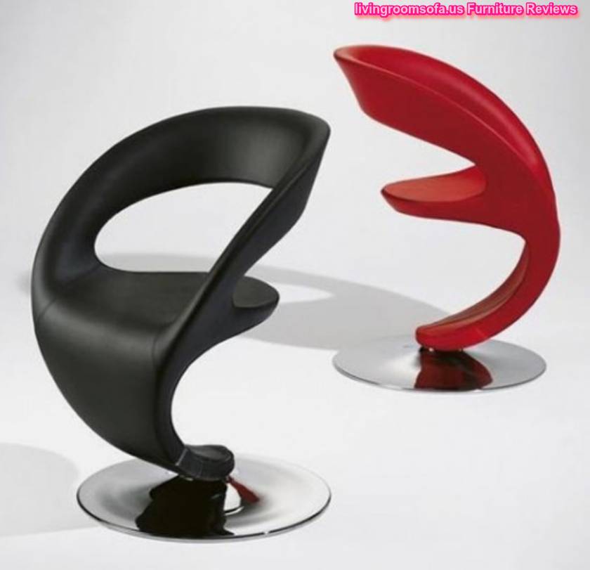 Black And Red Different Leather Chaises Design Ideas