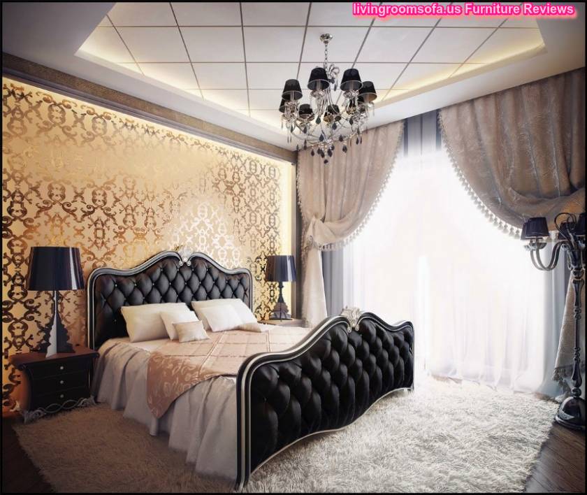 Black Gold Bedroom Design