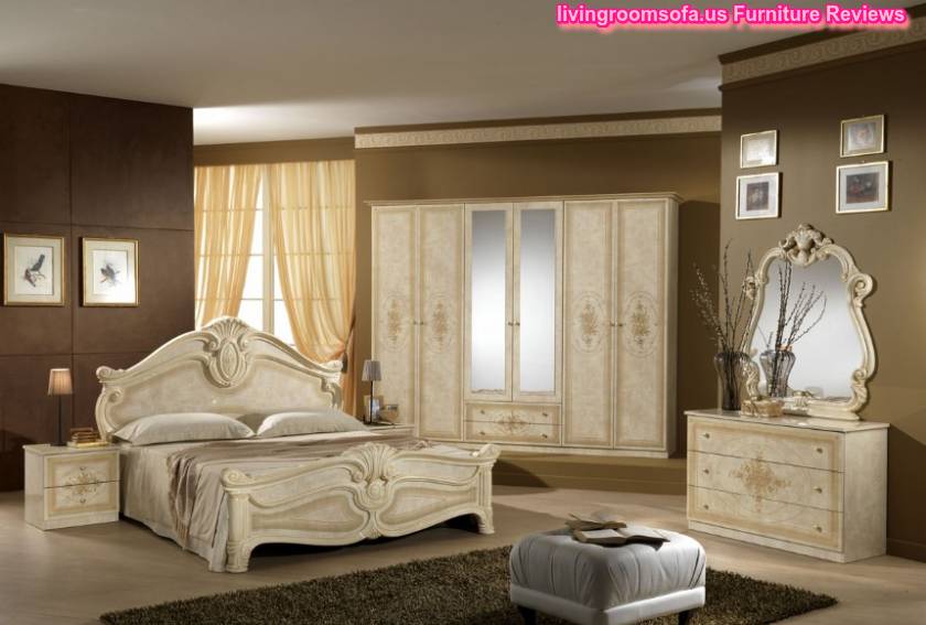 Classic And White Amalfi Beige Italian Bedroom Idea