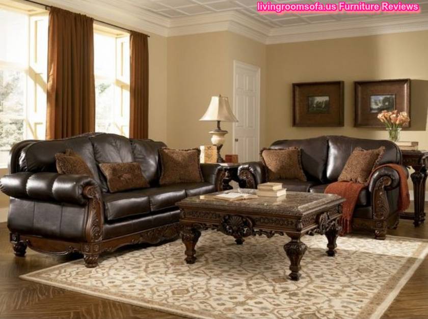  Classic Leather North Shore Living Room Set