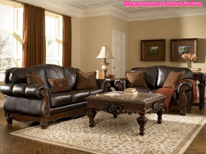 Classic Leather North Shore Living Room Set