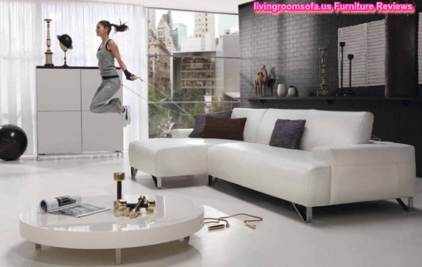  Comfortable White Leather Apartment Sectional Sofa Design Ideas