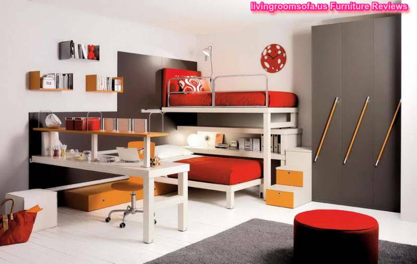 Contemporary Kids Furniture With Gray Carpet