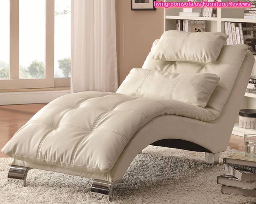 Contemporary Plush Pillow Top Chaise Ivory