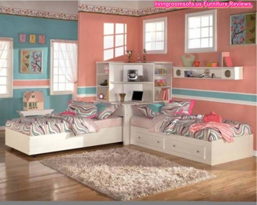 twin girl bedroom