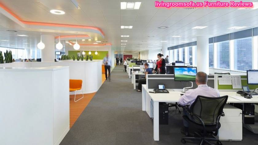 Excellent Business Office Interior Furniture Decorating