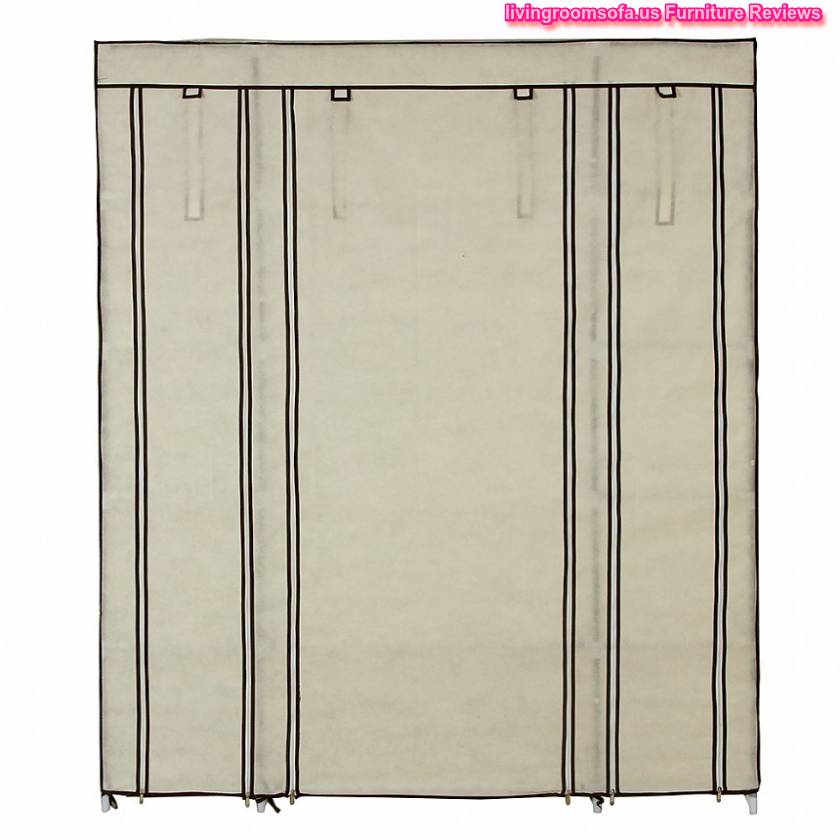 Large Strong Style Beige Color Cheap Style Wardrobe Armoires Designs