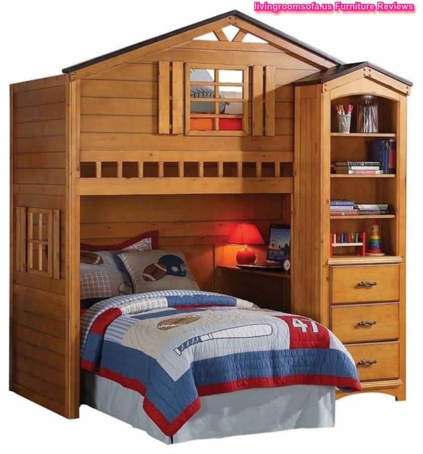 Like A House Style Cool Bunk Beds With Storage For Kids Bedroom