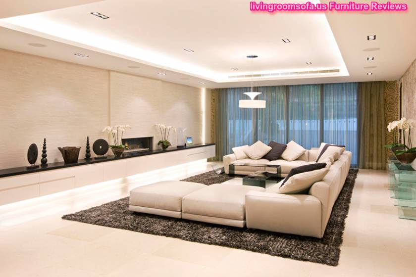 Luxury Living Room With The Best Furniture And Modern Lighting