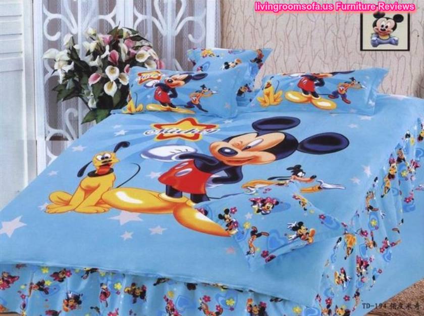  Mickey Dog Boy Cotton Bedroom Bed In A Bag