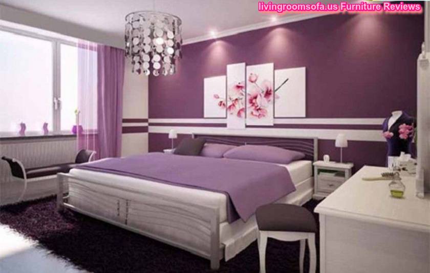  Modern Bedroom Purple Colors Design