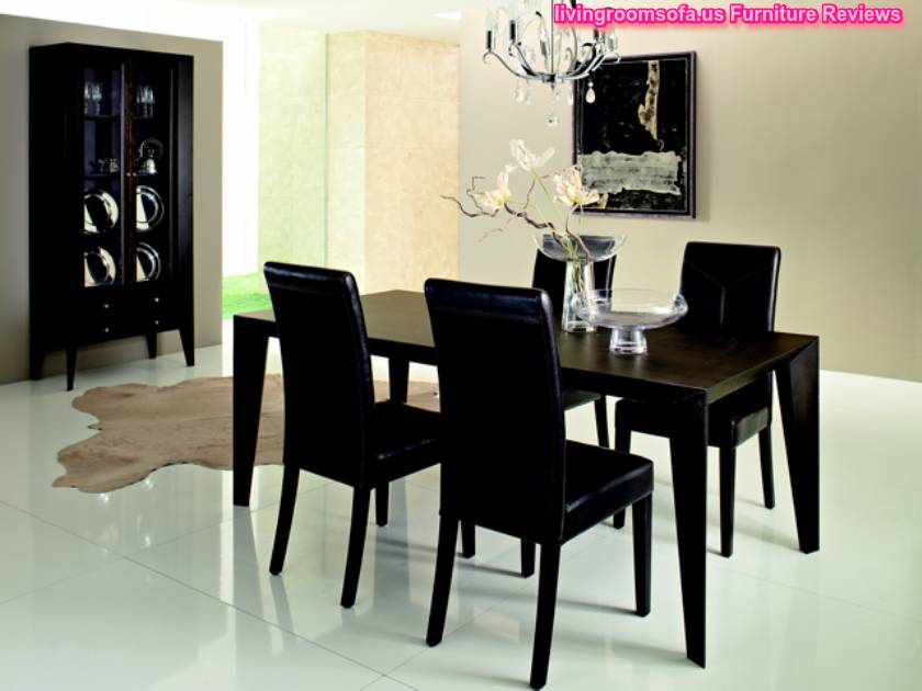 Modern Dining Room Table Black