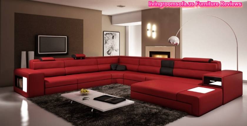 Modern Red And Useful Contemporary Sectional Sofas For Livingroom