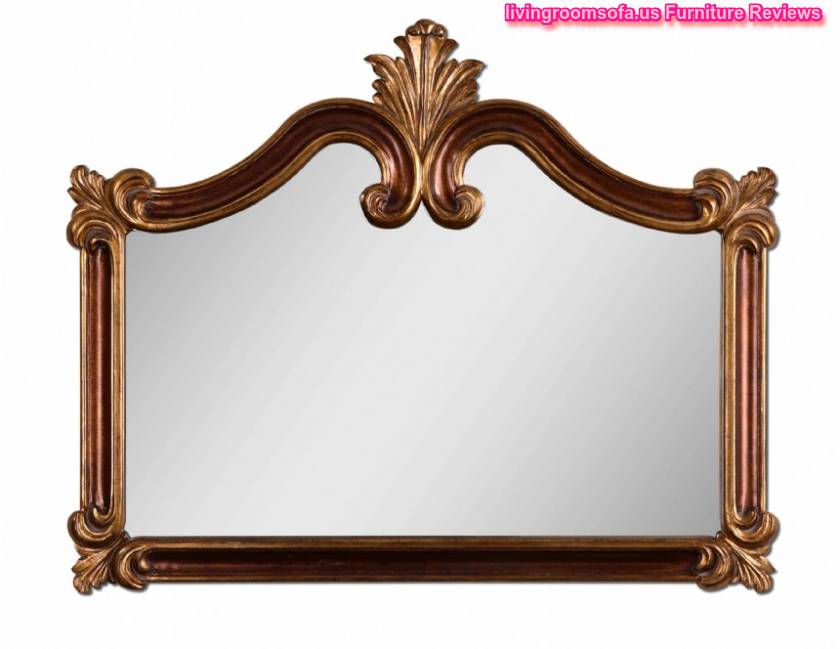  Ornate Wall Mirror With Antique Gold